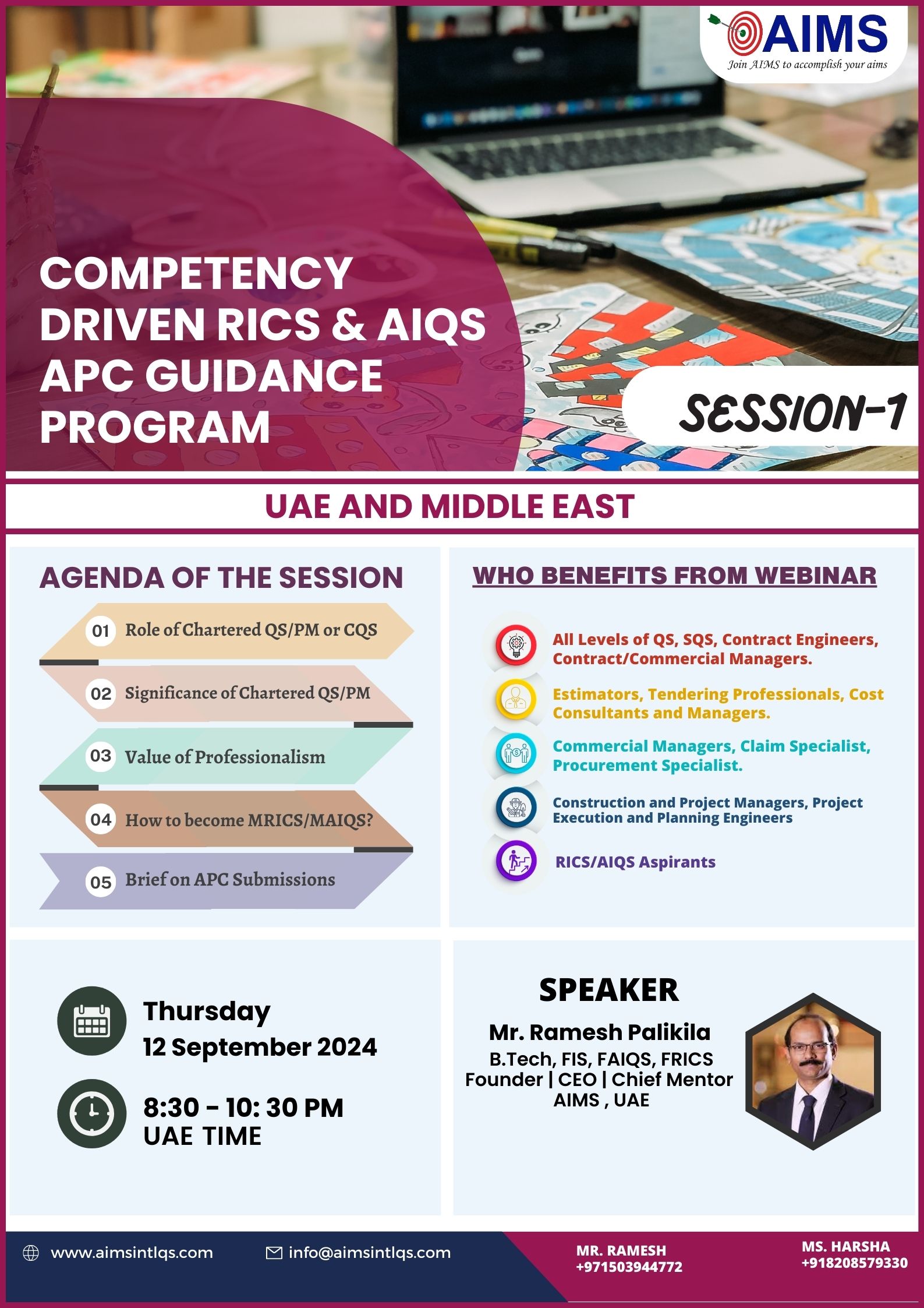 AIMS Intl QS Join AIMS to Your Aims